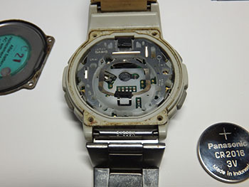 電波腕時計WVA-101電池交換