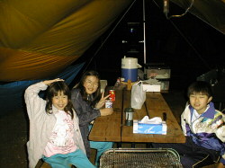 キャンプ子供の写真