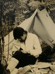 中学生の頃のキャンプ写真