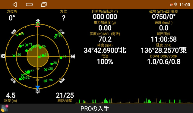 kasuvar KAR7SGPS受信状況