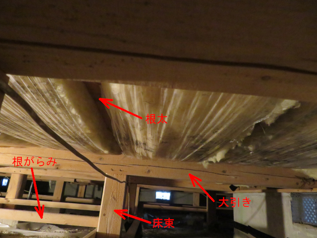 床下グラスウール状況
