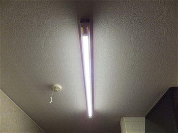 LED蛍光灯用の配線工事