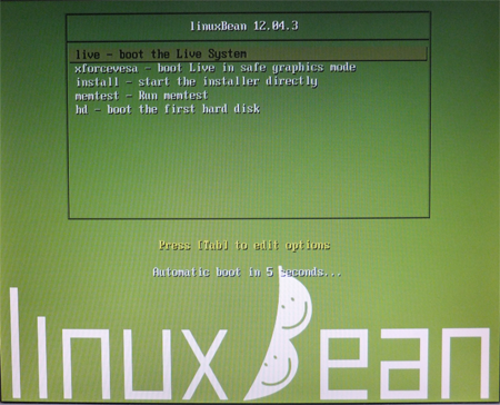 LinuxBeanインストール