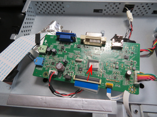 I-O DATA製EX-LD2702DB 制御部分解